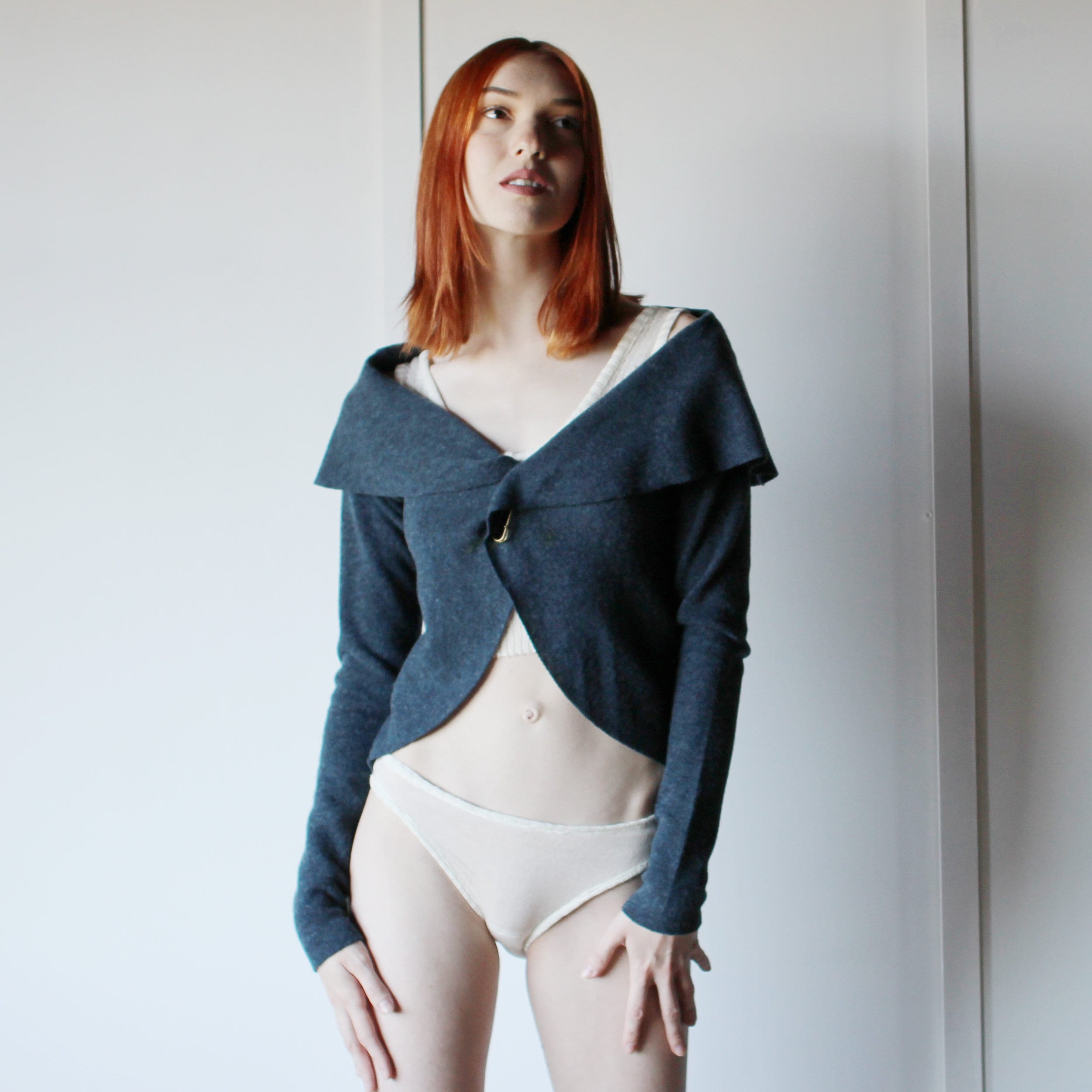 Merino Wool Circle Wrap Sweater