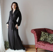 Womens Bamboo Jersey Robe, Bishop Sleeves, size Medium, Large and XL