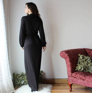 Womens Bamboo Jersey Robe, Bishop Sleeves, size Medium, Large and XL