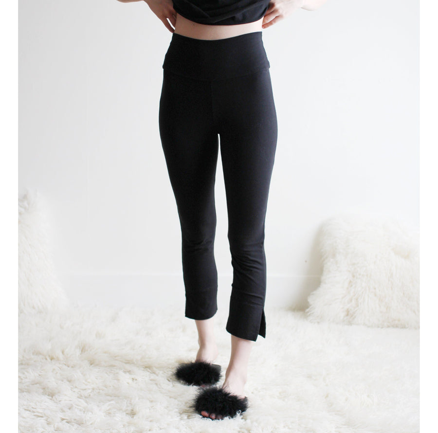 Organic Cotton Leggings with cropped hem detail