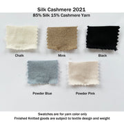 Silk Cashmere Sweater, Sheer Turtleneck