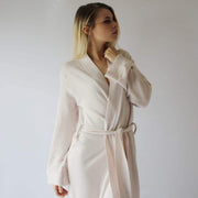 Long Merino Wool Robe, Womens Full Length Robe