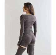 Wool Wrap Cardigan Shrug, 100% Merino Wool, Cropped Sweater, size XL