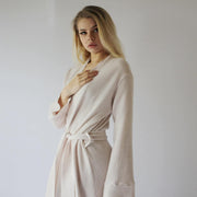 Long Merino Wool Robe, Womens Full Length Robe