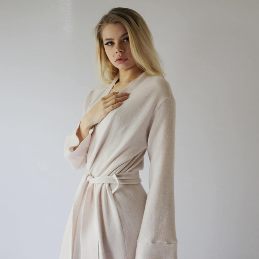 Long Merino Wool Robe