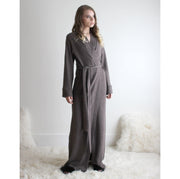 Merino Wool Knit Robe: Full Length, Soft Sleepwear, size XL