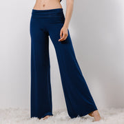 Wide Leg lounge pants with a Foldover Waist