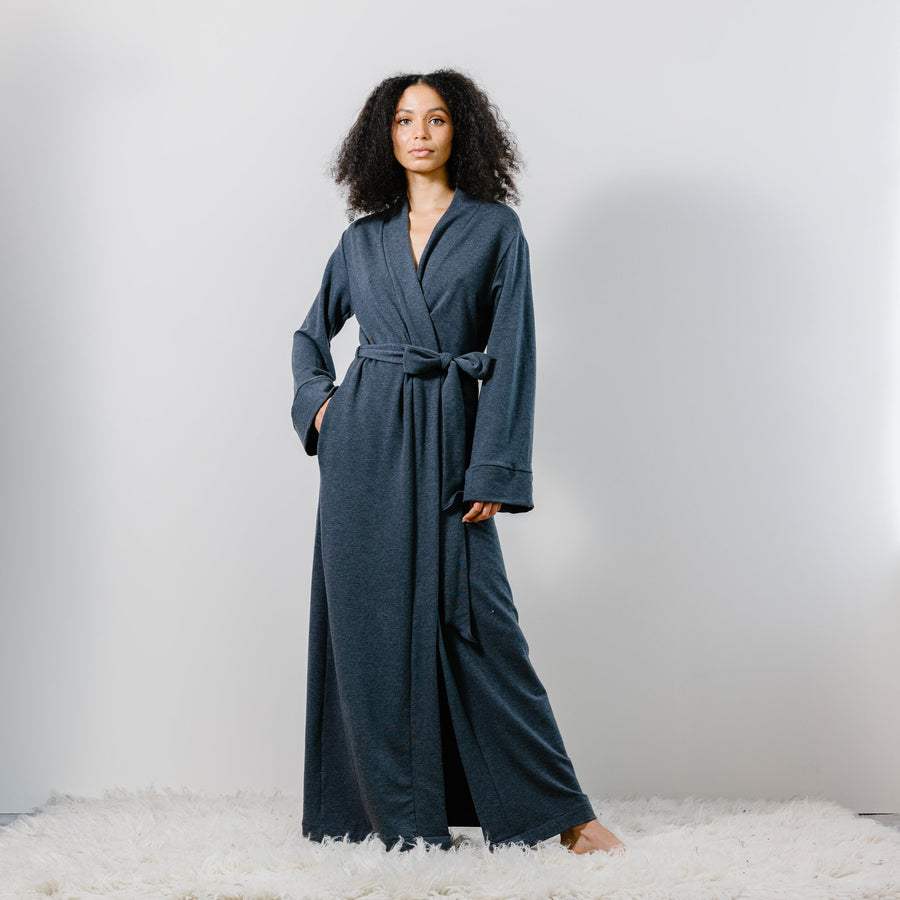 Womens Long Robe with pockets