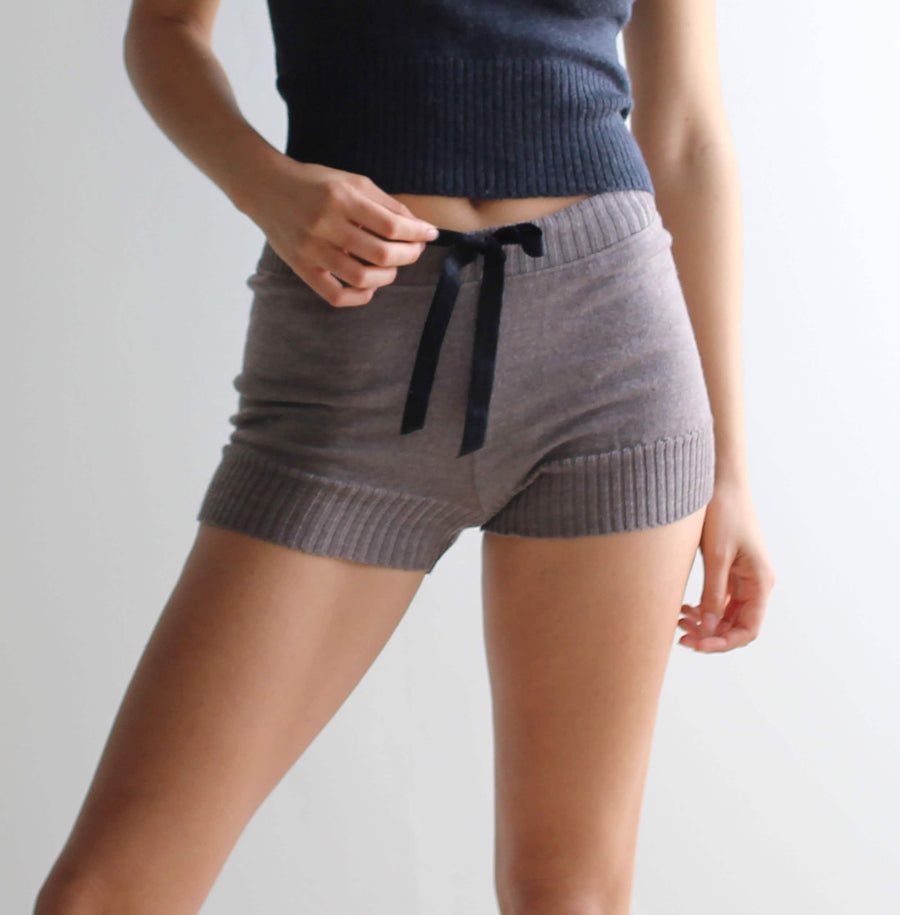 Merino Wool Sweater Shorts