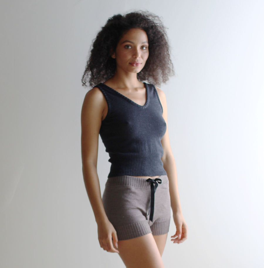 Merino Wool Sweater Shorts