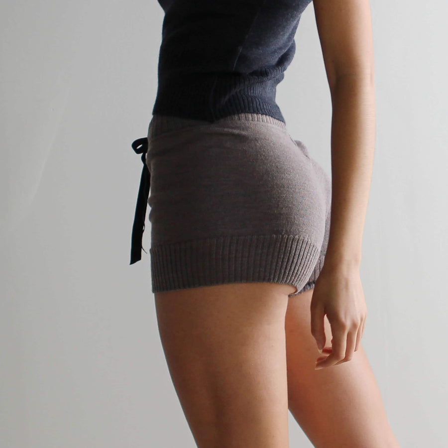 Merino Wool Sweater Shorts