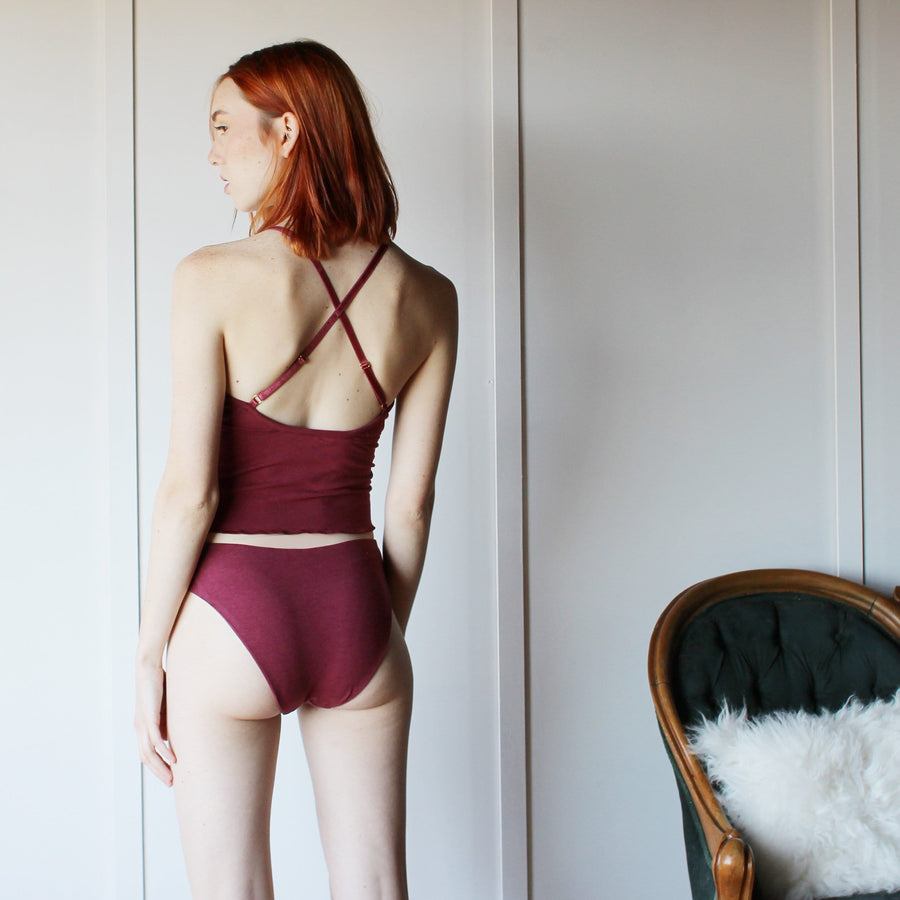 Tencel and Organic Cotton Lingerie Set including Camisole and Panties