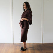 Womens Midi Length Kimono Robe