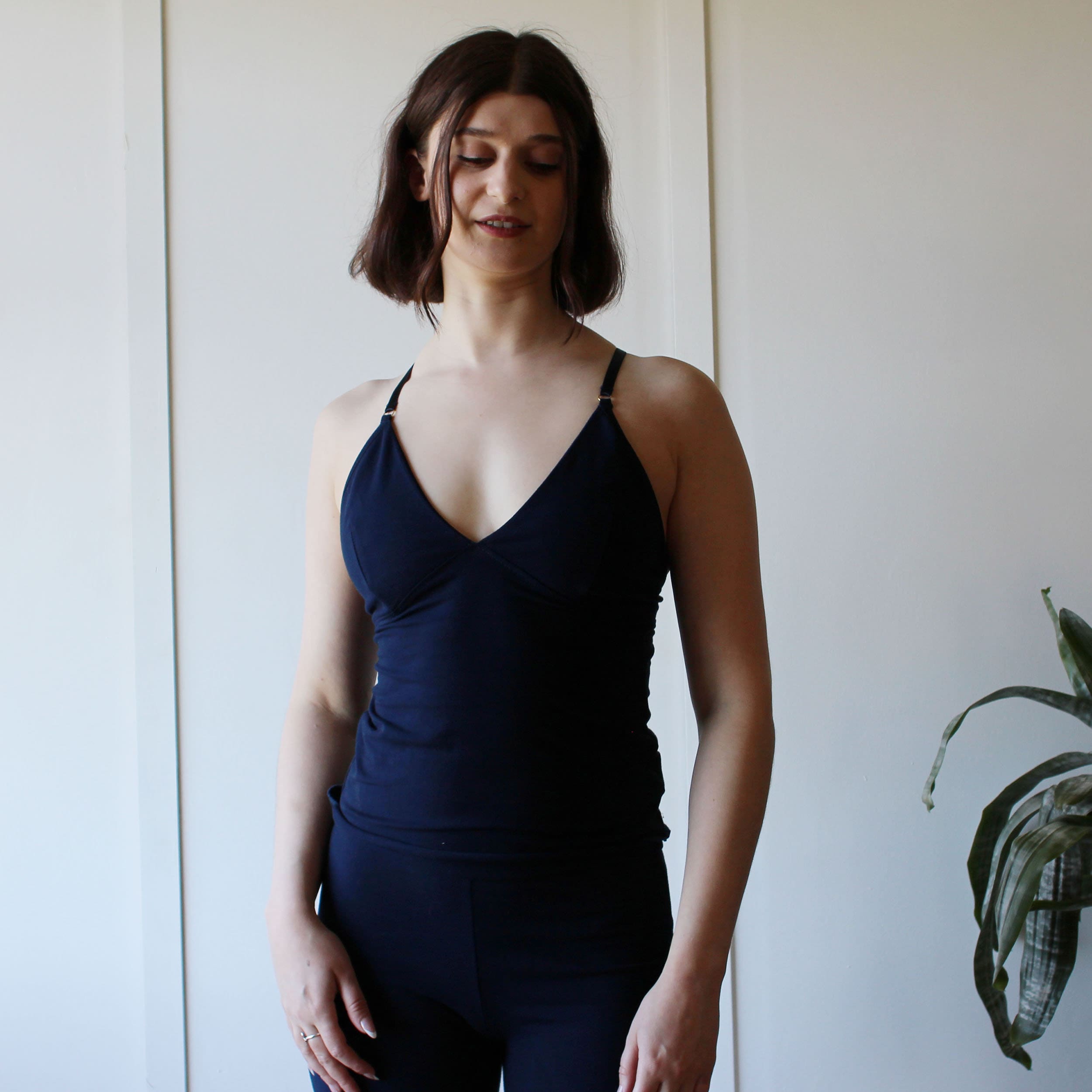 Organic Cotton Camisole with Molded Cups