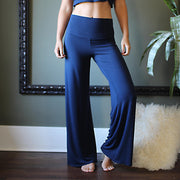 Wide Leg lounge pants with a Foldover Waist