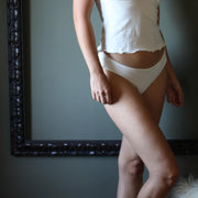 Organic Cotton Underwear Set, 2 Piece Set, Organic Sleepwear, including Lace Trimmed Camisole and Panties, Made to Order, Made in the USA