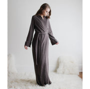 Long Merino Wool Robe, Womens Full Length Robe