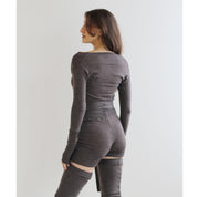 Merino Wool Shrug: Cropped Wrap Sweater, Made in USA, small and XL