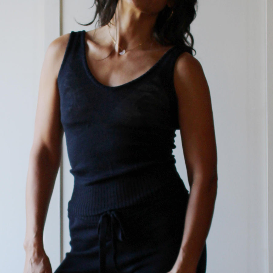 Merino Wool Sweater Tank Top, Handmade Clothing, Base Layer Underwear, Made in the USA, Made to Order