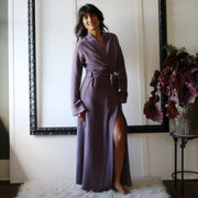 Long Merino Wool Robe, Womens Full Length Robe