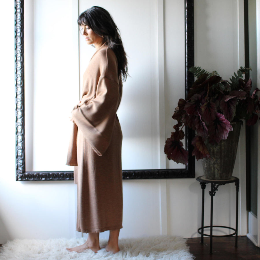 Merino Wool Kimono Robe