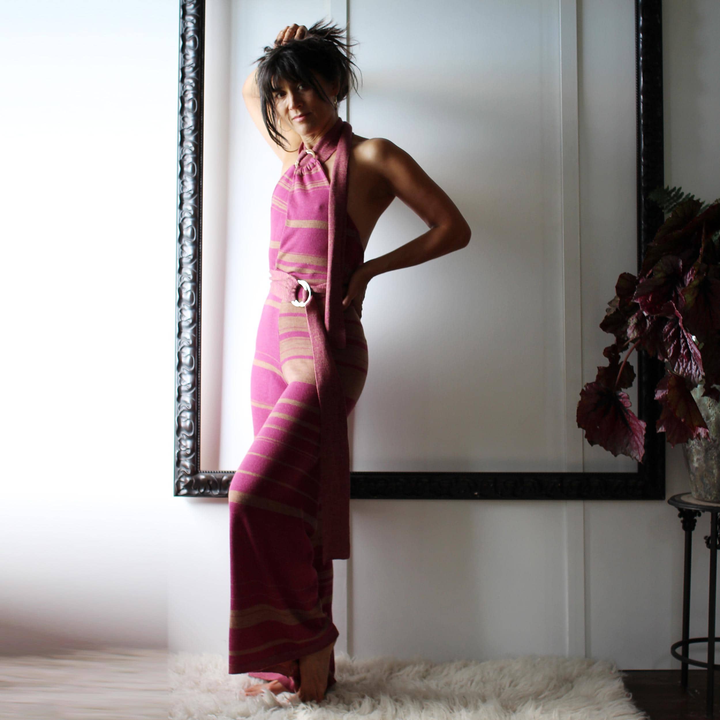 Silk and Merino Wool Sweater Knit Jumpsuit