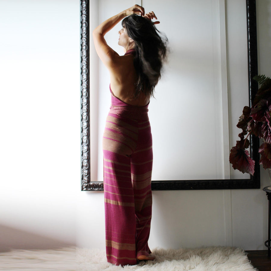 Silk and Merino Wool Sweater Knit Jumpsuit