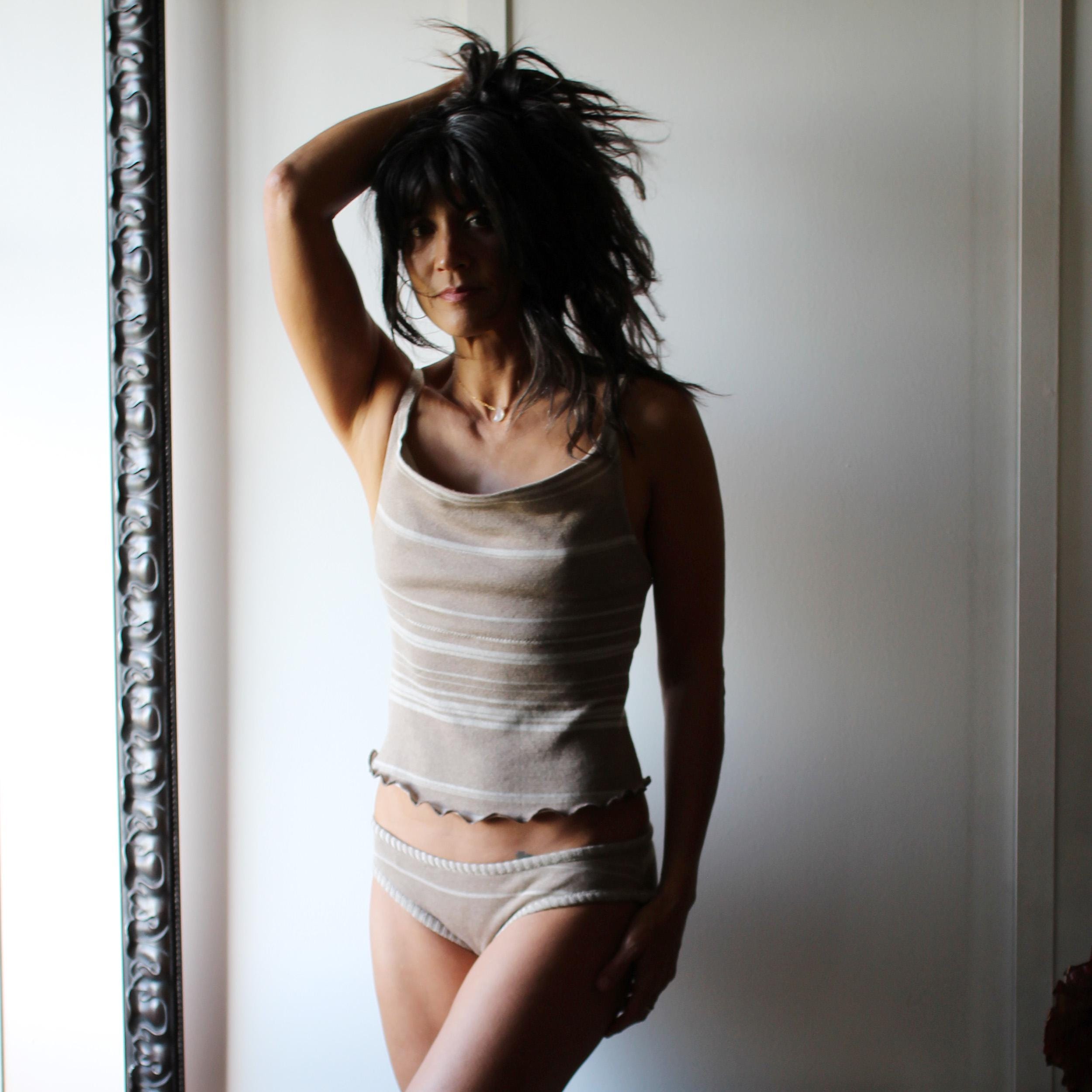 Silk Knit and Merino Wool Lingerie Set