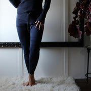 Silk and Merino Wool Lounge Pants in Sweater Knit with Drawstring, Ready to Ship, Made in the USA