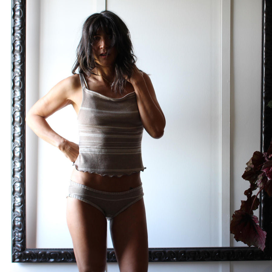 Silk Knit and Merino Wool Lingerie Set