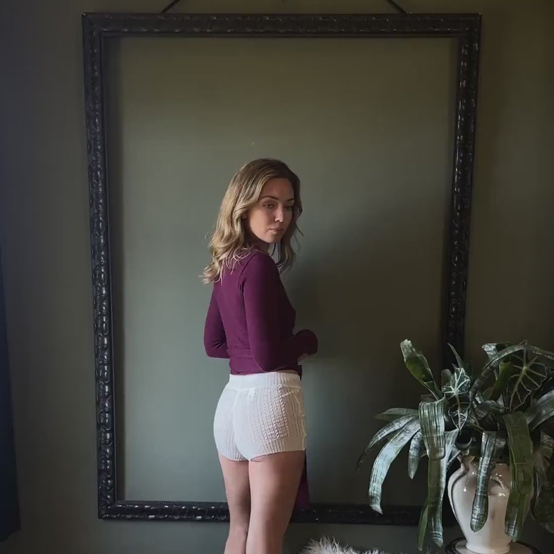 Merino Wool Shrug: Cropped Wrap Sweater, Made in USA, small and XL