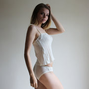 silk and cashmere sweater knit panties - made to order