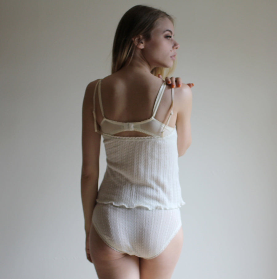 silk and cashmere sweater knit panties - made to order