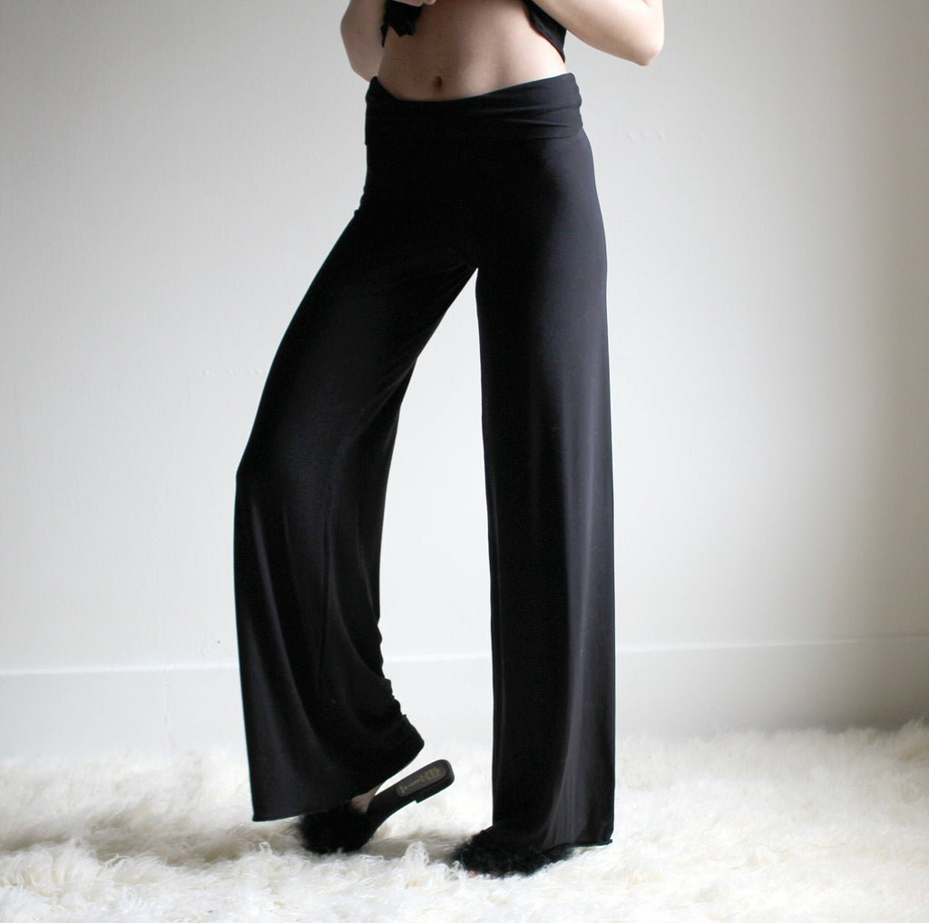 Bamboo Pants with Foldover Waistband – Sandmaiden Sleepwear