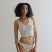silk cashmere lingerie tank top camisole in lace pointelle, made to Order, Made in the USA