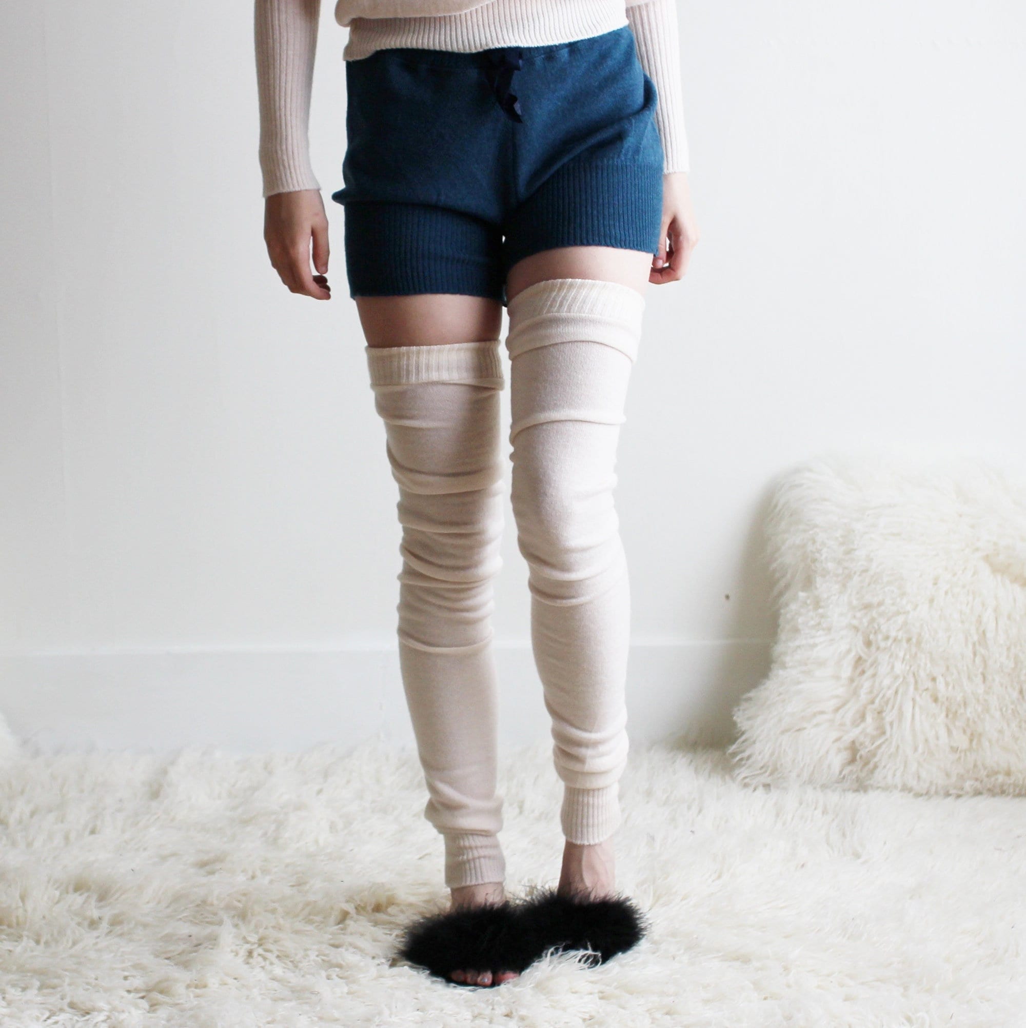 Merino Wool Over the Knee Stockings