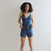 Lingerie Pajama Set includes Bamboo Camisole and Lace Trimmed Tap Pants, NOUVEAU bamboo Sleepwear range - made to order