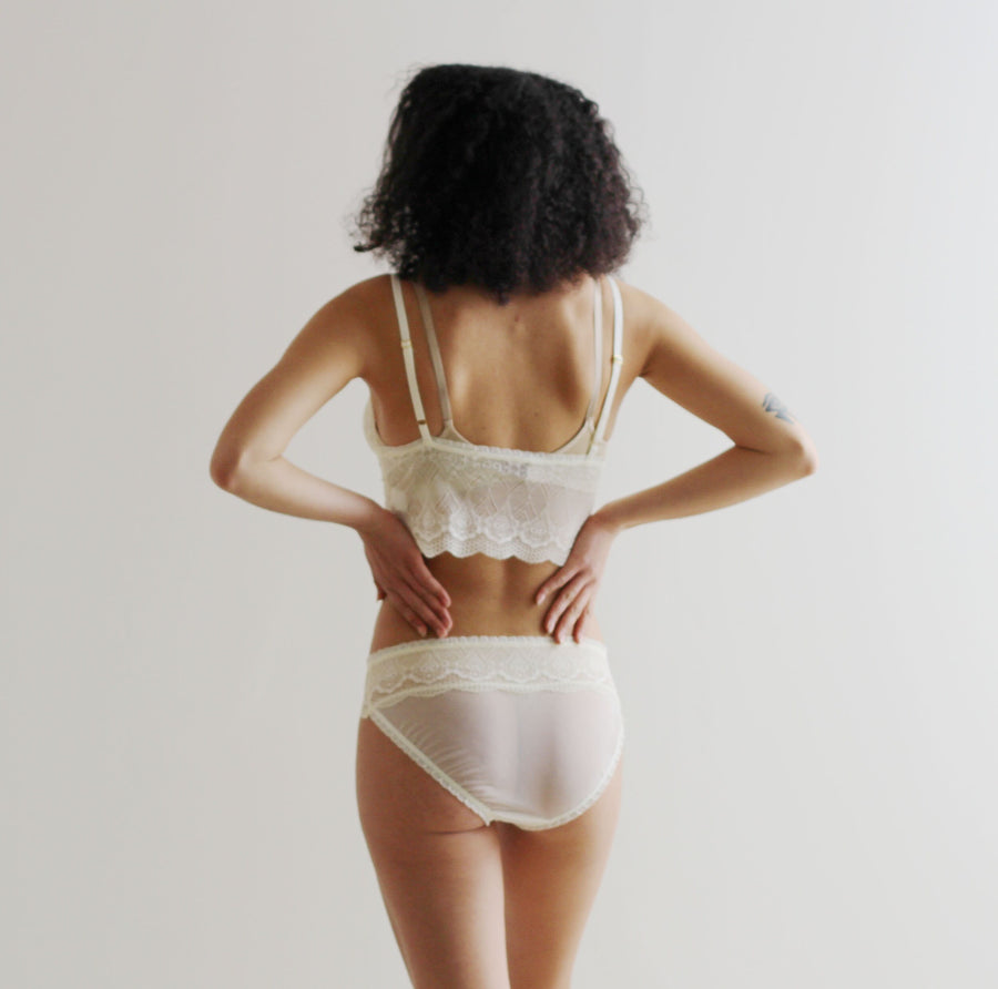sheer lingerie set with lace trim – Sandmaiden Sleepwear