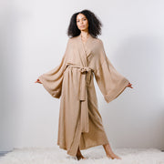 Midi Wool Kimono Robe