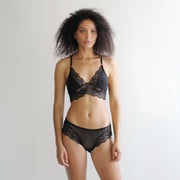 womens lace lingerie set including the full back panty