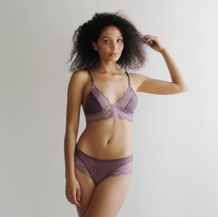 FRENCH CONNECTION Sheer Mesh Soft Triangle Bra