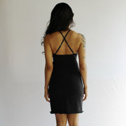 Organic Cotton Slip Dress, Little Black Dress, Nightgown, Chemise, Organic Underwear, Made to Order, Made in the USA