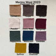 Merino Wool V Neck Dress with Short Cap Sleeves