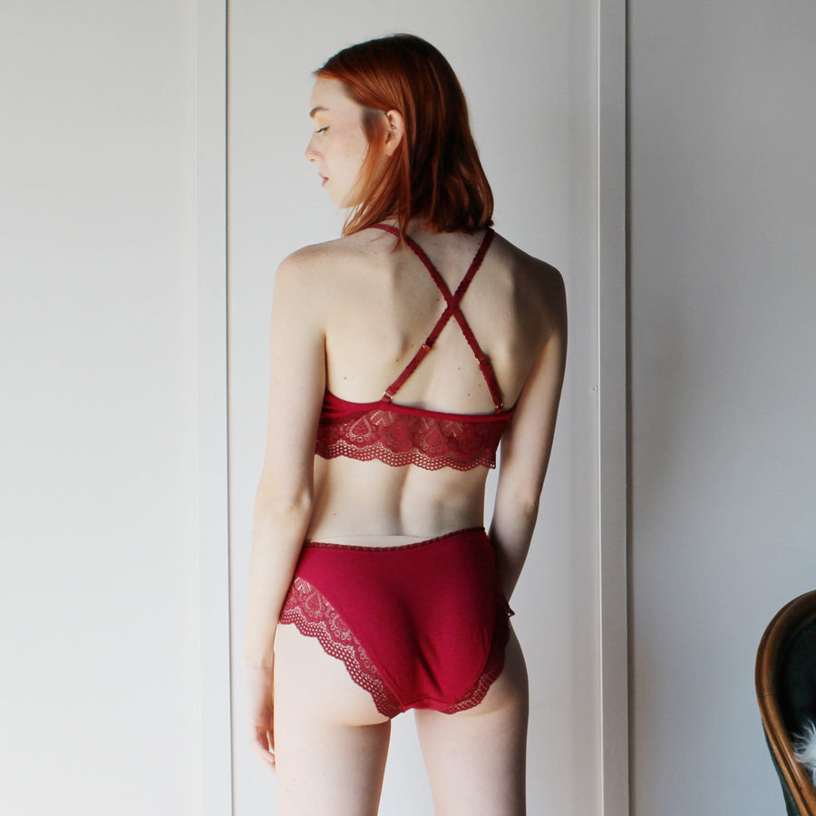 Tencel and Organic Cotton Lingerie with Lace Trim