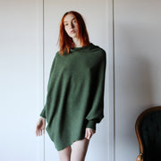 Merino Wool Oversized Sweater with Asymmetrical body