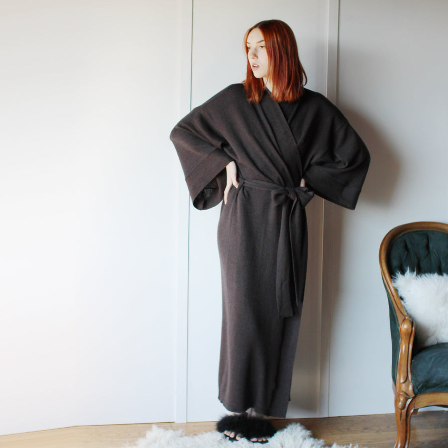 Wool Kimono Robe